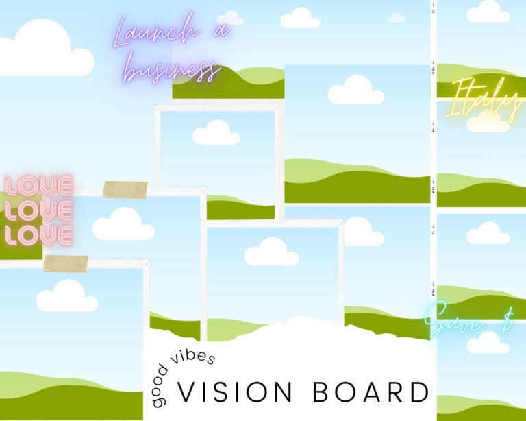 HOW TO: Create a Digital Vision Board | scribble-society.com